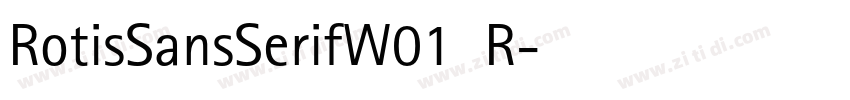 RotisSansSerifW01  R字体转换